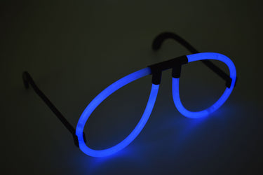 Blue Glow Stick Eye Glasses- Single Packs